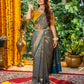 BLUE BANARASI SILK SAREE
