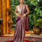 MAUVE LEHERIYA BANARASI SILK
