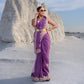 PARIZAD PURPLE ORGANZA SAREE WITH GOTTA PATTI WORK