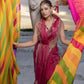 PARIZAD MAUVE ORGANZA SAREE HANDCRAFTED WITH GOTTA PATTI WORK