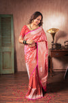 BANARASI SILK SUNSET BLOSSOM