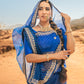 LEHERIYA ROYAL BLUE SAREE